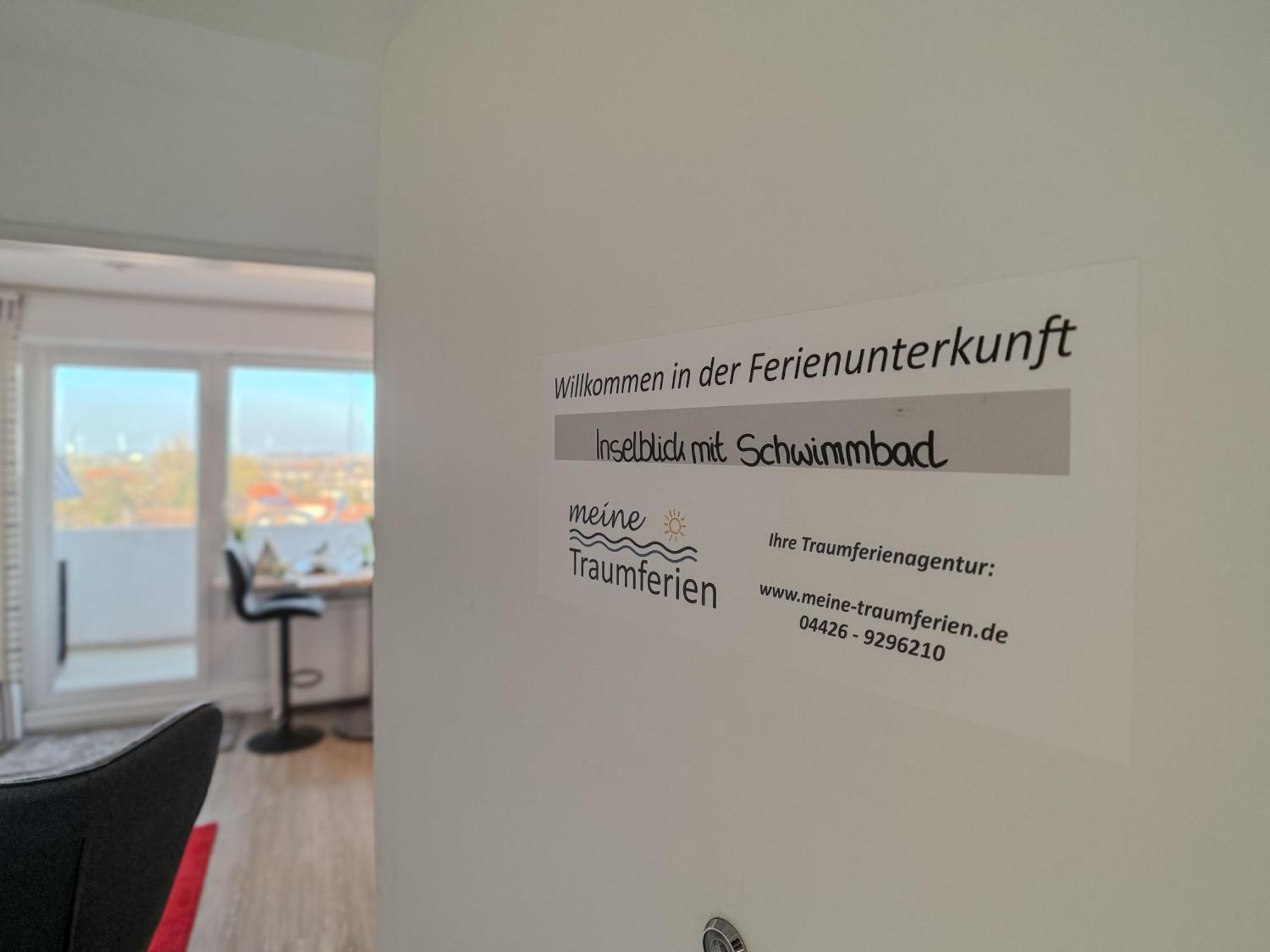 Fewo Inselblick Mit Schwimmbad - Horumersiel Zewnętrze zdjęcie